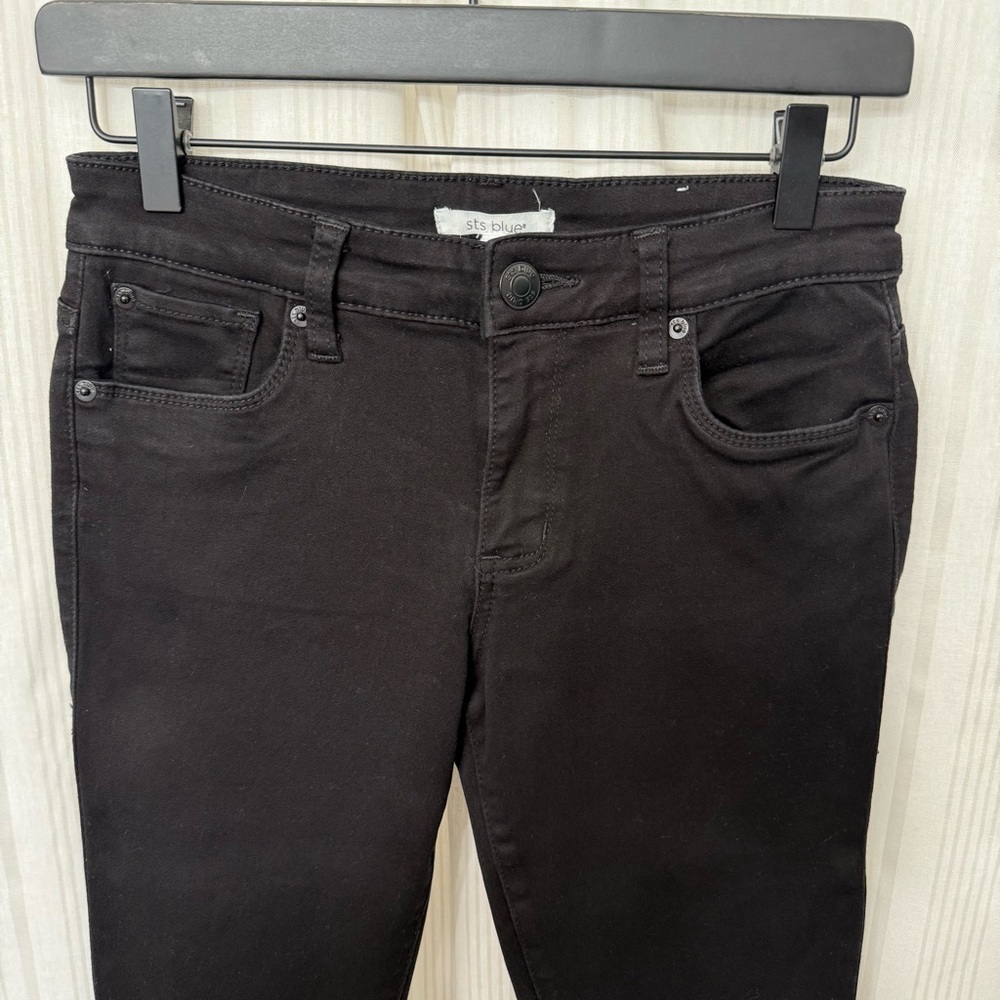 STS Blue Emma Mid Rise Skinny Black Jeans - Picture 4 of 8